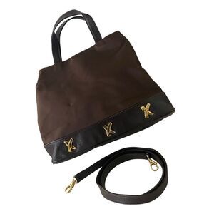 Paloma Picasso Fabric & Leather Crossbody Bag